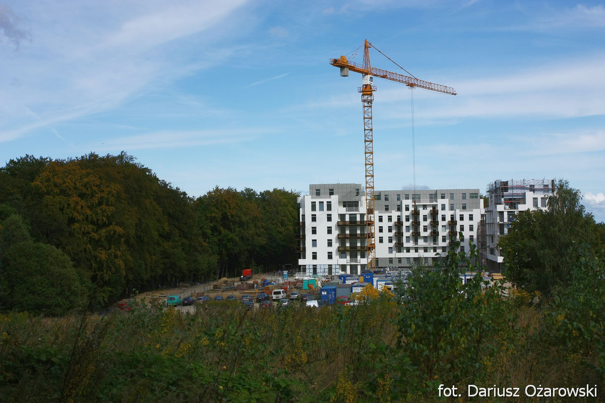 budowa osiedla w Gdyni na styku z granicą TPK