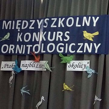 Międzyszkolny konkurs ornitologiczny "Ptaki najbliższej okolicy" grafika