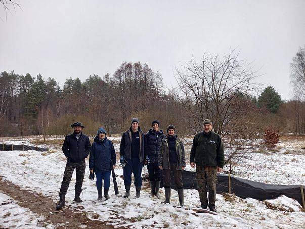 Grafika Przygotowanie do corocznej wiosennej migracji płazów w rejonie Wyspowa.