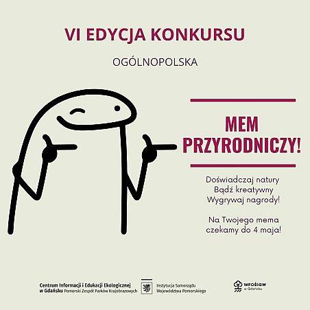 Grafika VI edycja konkursu "Mem przyrodniczy"